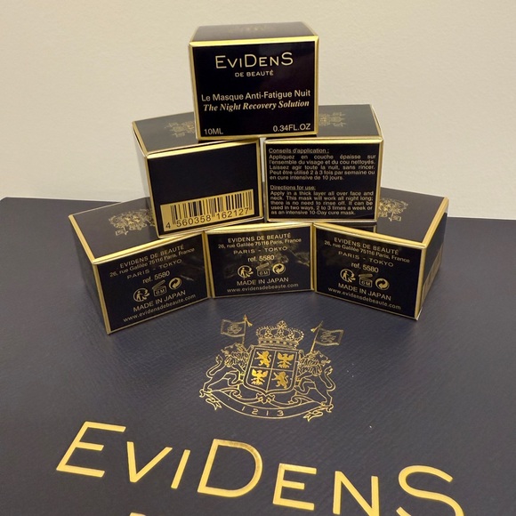 EViDens Night Recovery Solutionfacial cream New 3x10ml each travel size